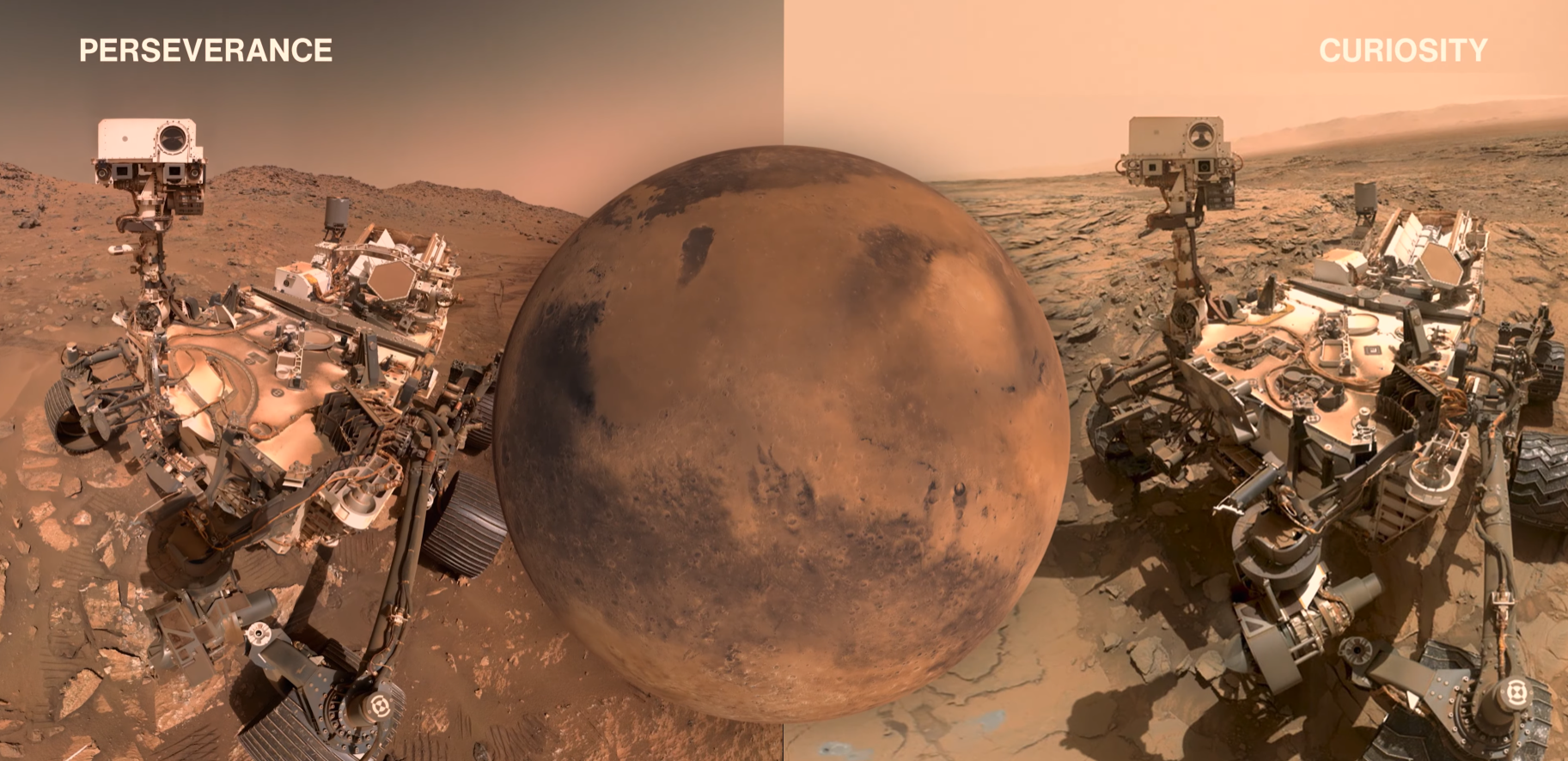 Two Rovers, Billions of Years of Martian History – NASA’s Perseverance and Curiosity Rovers